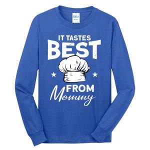 It Tastes Best From Mommy Cook Cooking Funny Chef Gift Tall Long Sleeve T-Shirt