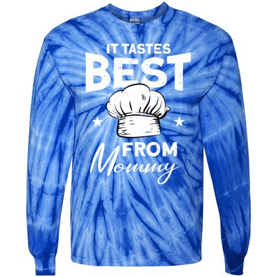 It Tastes Best From Mommy Cook Cooking Funny Chef Gift Tie-Dye Long Sleeve Shirt