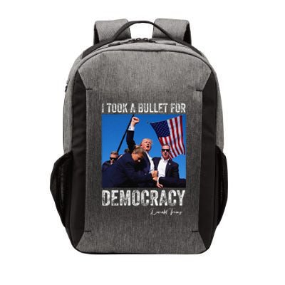 I Took Bullet For Democracy Trump Shooting Rally Trump 2024 Vector Backpack