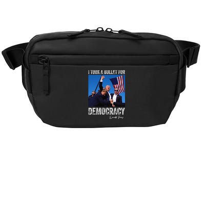 I Took Bullet For Democracy Trump Shooting Rally Trump 2024 Crossbody Pack