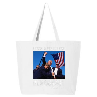 I Took Bullet For Democracy Trump Shooting Rally Trump 2024 25L Jumbo Tote