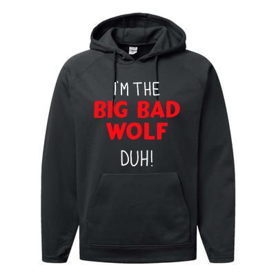 IM The Bad Wolf Duh Costume For Diy Halloween Party Performance Fleece Hoodie