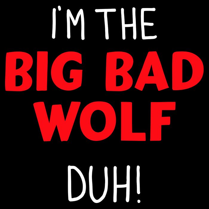 IM The Bad Wolf Duh Costume For Diy Halloween Party Cooling Performance Crew T-Shirt