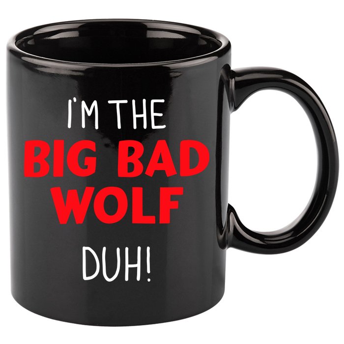 IM The Bad Wolf Duh Costume For Diy Halloween Party 11oz C Handle Ceramic Mug