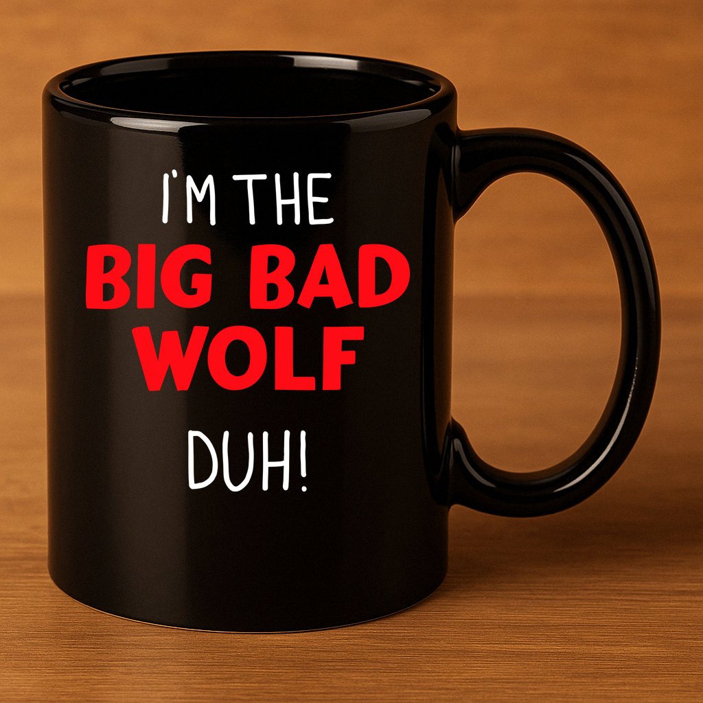 IM The Bad Wolf Duh Costume For Diy Halloween Party 11oz C Handle Ceramic Mug
