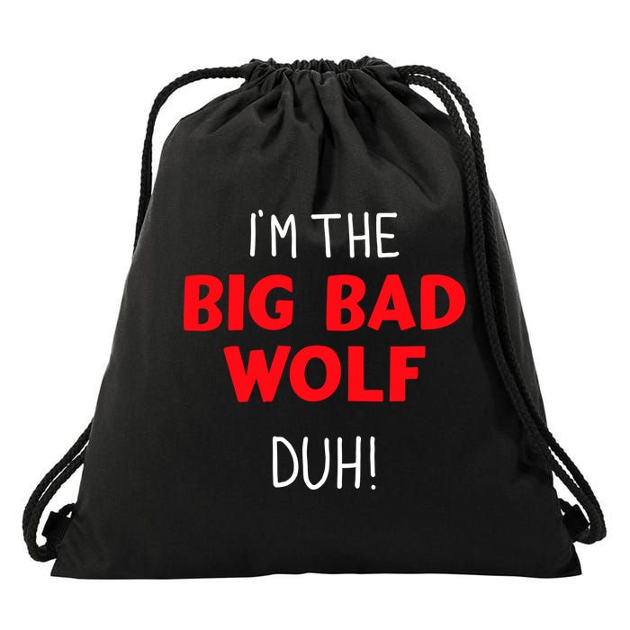 IM The Bad Wolf Duh Costume For Diy Halloween Party Drawstring Bag