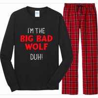 IM The Bad Wolf Duh Costume For Diy Halloween Party Long Sleeve Pajama Set