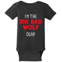 IM The Bad Wolf Duh Costume For Diy Halloween Party Baby Bodysuit