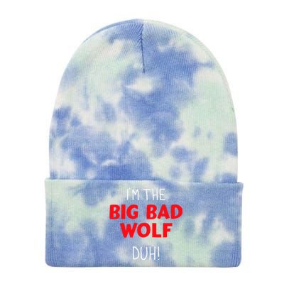 IM The Bad Wolf Duh Costume For Diy Halloween Party Tie Dye 12in Knit Beanie