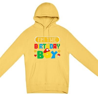 Im The Birthday Boy Game Gaming Family Matching Premium Pullover Hoodie