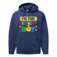 Im The Birthday Boy Game Gaming Family Matching Performance Fleece Hoodie