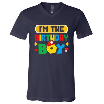 Im The Birthday Boy Game Gaming Family Matching V-Neck T-Shirt