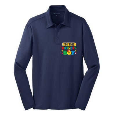 Im The Birthday Boy Game Gaming Family Matching Silk Touch Performance Long Sleeve Polo