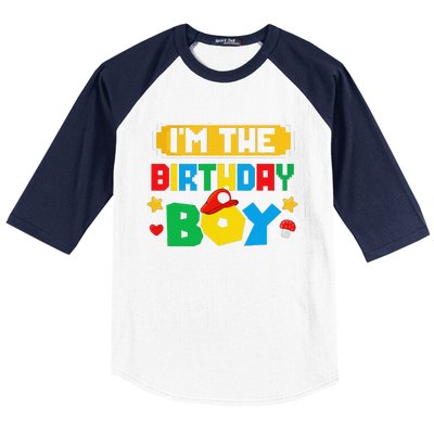 Im The Birthday Boy Game Gaming Family Matching Baseball Sleeve Shirt