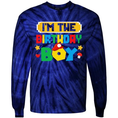 Im The Birthday Boy Game Gaming Family Matching Tie-Dye Long Sleeve Shirt