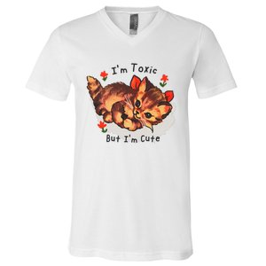 Im Toxic But Im Cute V-Neck T-Shirt