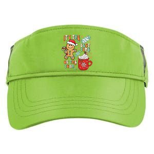 Its The Best Time Of The Year Xmas Gingerbread hot cocoa  Adult Drive Performance Visor