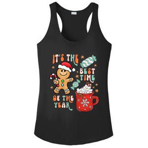 Its The Best Time Of The Year Xmas Gingerbread hot cocoa  Ladies PosiCharge Competitor Racerback Tank