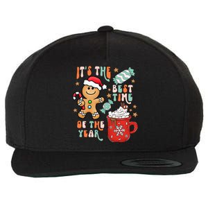 Its The Best Time Of The Year Xmas Gingerbread hot cocoa  Wool Snapback Cap