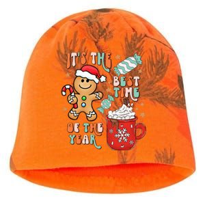 Its The Best Time Of The Year Xmas Gingerbread hot cocoa  Kati - Camo Knit Beanie