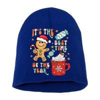 Its The Best Time Of The Year Xmas Gingerbread hot cocoa  Short Acrylic Beanie