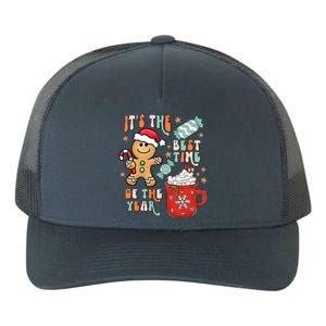 Its The Best Time Of The Year Xmas Gingerbread hot cocoa  Yupoong Adult 5-Panel Trucker Hat