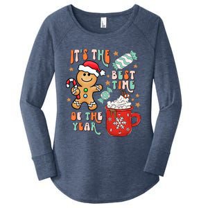 Its The Best Time Of The Year Xmas Gingerbread hot cocoa  Women's Perfect Tri Tunic Long Sleeve Shirt