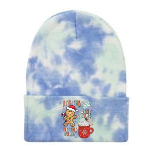 Its The Best Time Of The Year Xmas Gingerbread hot cocoa  Tie Dye 12in Knit Beanie