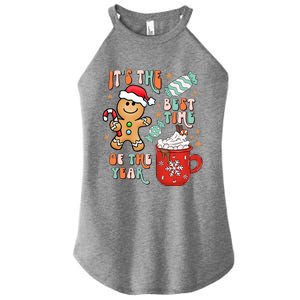 Its The Best Time Of The Year Xmas Gingerbread hot cocoa  Women's Perfect Tri Rocker Tank