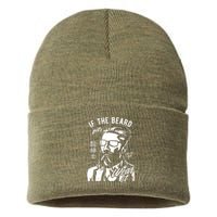 If The Beard Fits Wear It Vintage Style Sustainable Knit Beanie