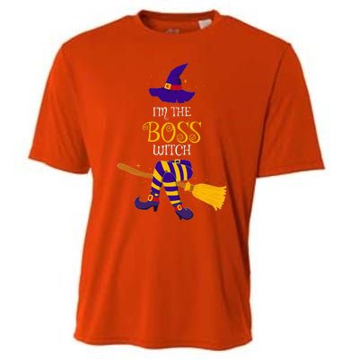 I’M The Boss Witch Family Matching Costume Halloween Cooling Performance Crew T-Shirt