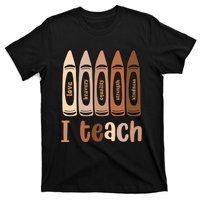 I Teach Black History Month Melanin Afro African Teacher T-Shirt