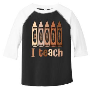 I Teach Black History Month Melanin Afro African Teacher Toddler Fine Jersey T-Shirt