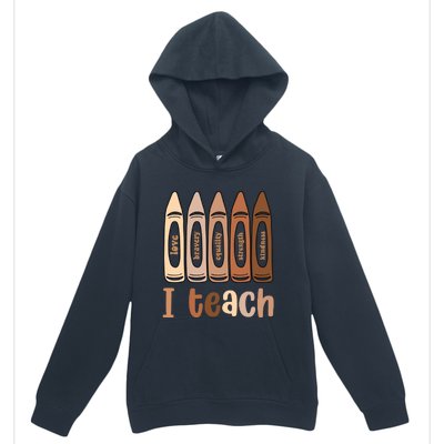 I Teach Black History Month Melanin Afro African Teacher Urban Pullover Hoodie