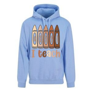 I Teach Black History Month Melanin Afro African Teacher Unisex Surf Hoodie