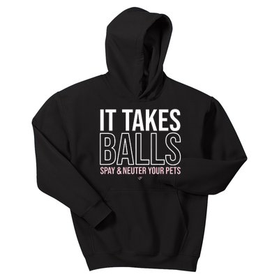 It Takes Balls Spay & Neuter Your Pets Kids Hoodie