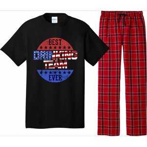 Ing Team Beer Pong Independence Day Patriotic Usa Flag Funny Gift Pajama Set