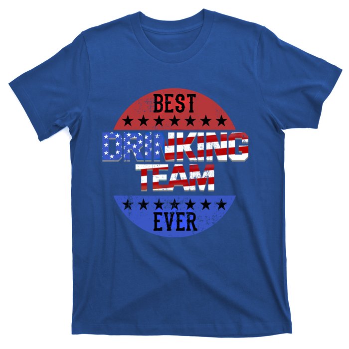 Ing Team Beer Pong Independence Day Patriotic Usa Flag Funny Gift T-Shirt