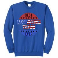 Ing Team Beer Pong Independence Day Patriotic Usa Flag Funny Gift Tall Sweatshirt