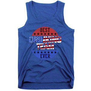 Ing Team Beer Pong Independence Day Patriotic Usa Flag Funny Gift Tank Top