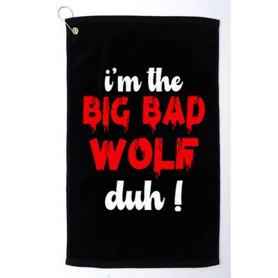 IM The Bad Wolf Duh Costume For Diy Halloween Party Platinum Collection Golf Towel