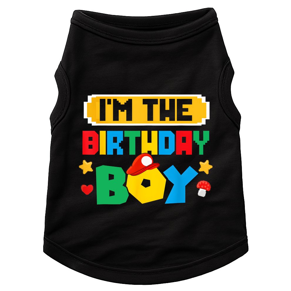 Im The Birthday Boy Game Gaming Family Matching Doggie Tank