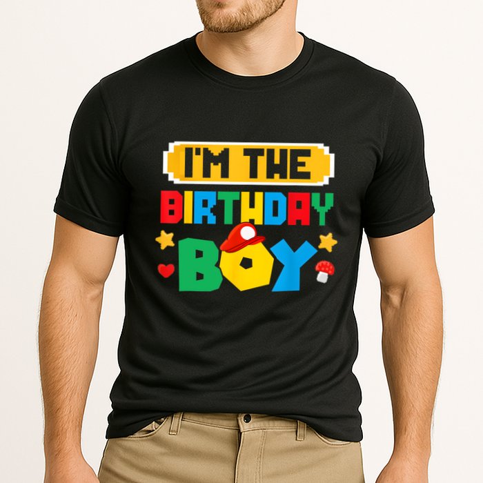 Im The Birthday Boy Game Gaming Family Matching Performance Shirt