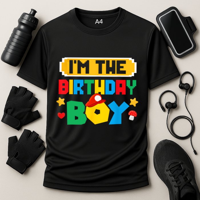 Im The Birthday Boy Game Gaming Family Matching Performance Shirt