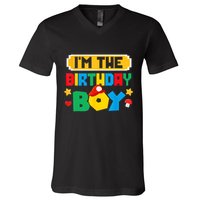 Im The Birthday Boy Game Gaming Family Matching V-Neck T-Shirt
