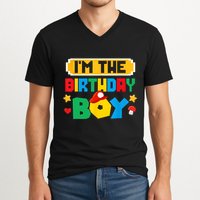 Im The Birthday Boy Game Gaming Family Matching V-Neck T-Shirt