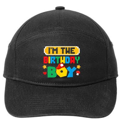 Im The Birthday Boy Game Gaming Family Matching 7-Panel Snapback Hat