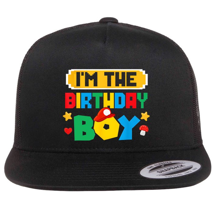 Im The Birthday Boy Game Gaming Family Matching Flatbill Hat