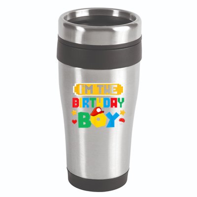 Im The Birthday Boy Game Gaming Family Matching 16oz Travel Tumbler