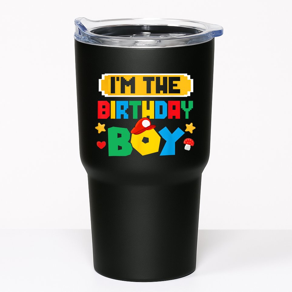 Im The Birthday Boy Game Gaming Family Matching Tumbler